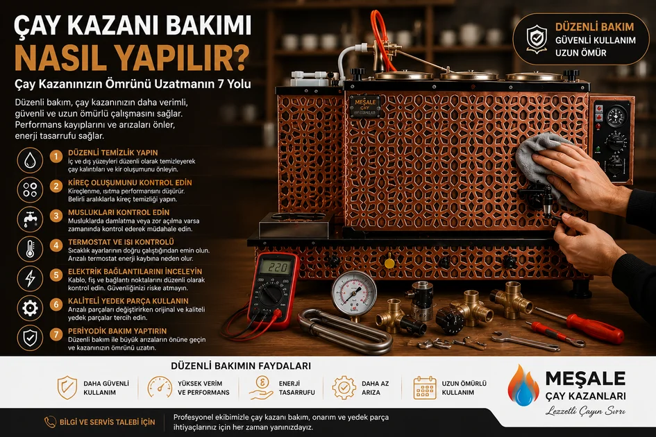 Çay Kazanı Bakımı Nasıl Yapılır? Çay Kazanının Ömrünü Uzatmanın Yolları
