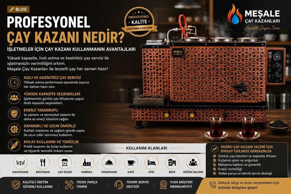 Profesyonel Çay Kazanı ile İşletmelerde Çay Servisini Kolaylaştırın