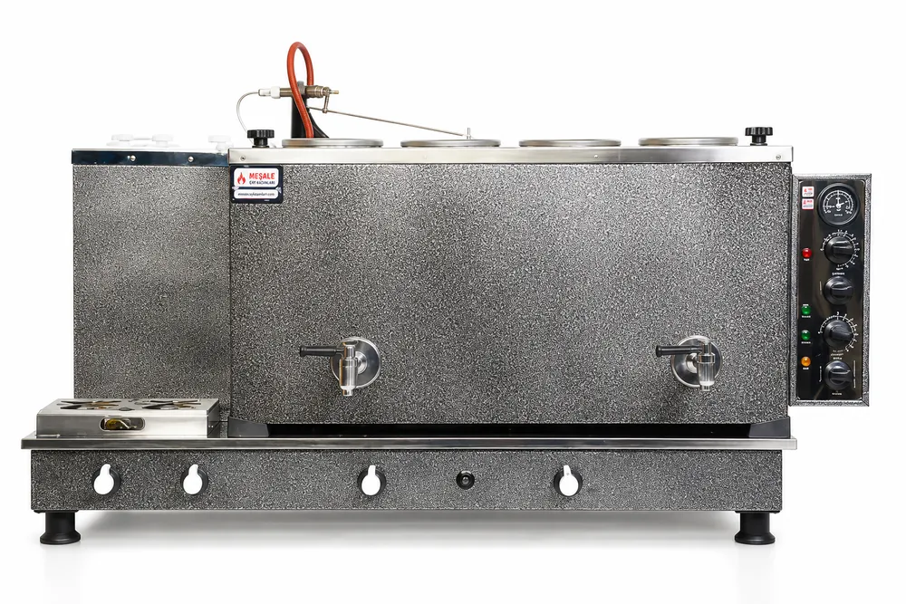 Kromat 4 Demlikli MKTF04 Çay Kazanı – 45 Litre İdeal, 52 Litre Maksimum Kapasiteli Profesyonel Çay Kazanı
